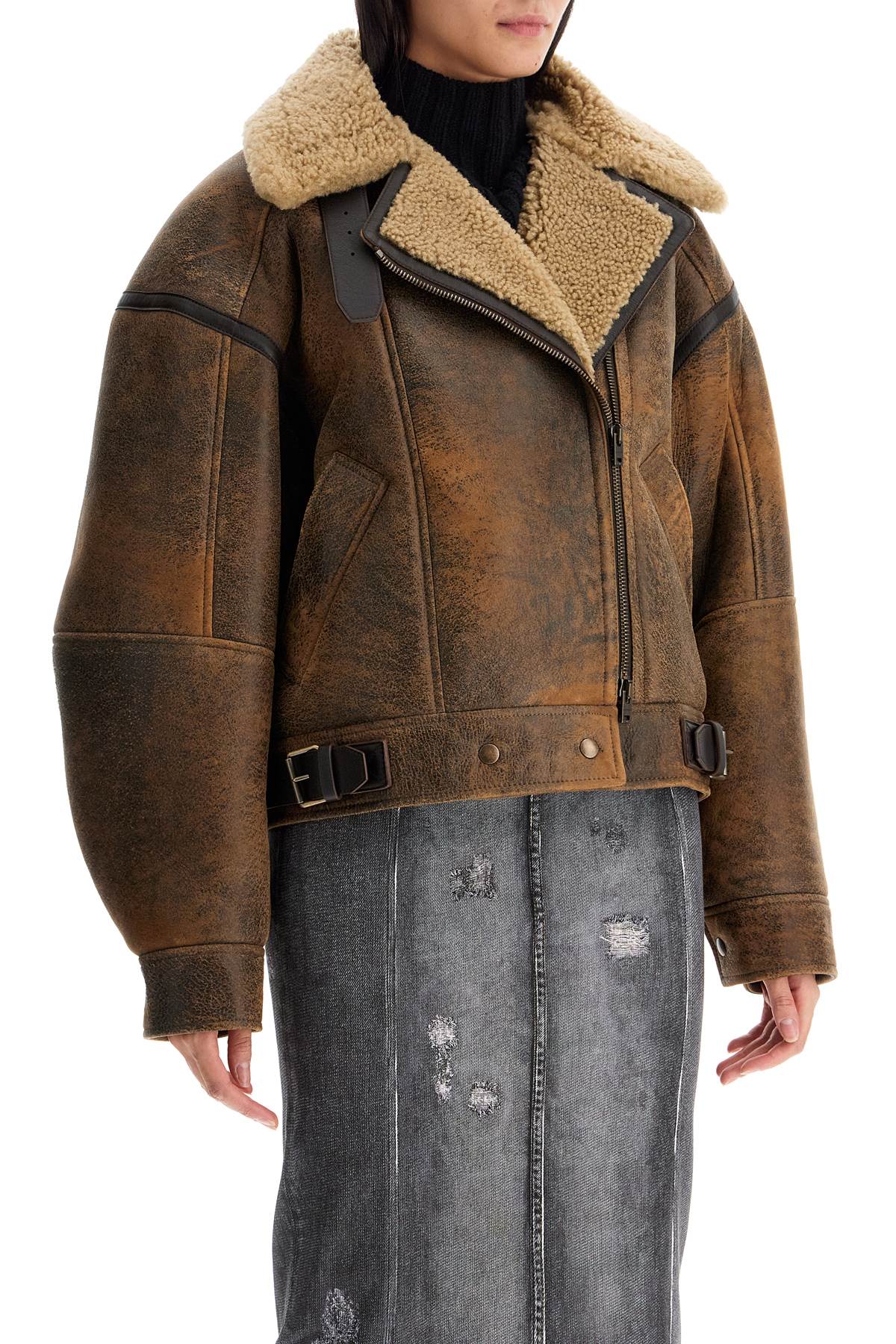 Acne Studios Oversized Shearling Jacket