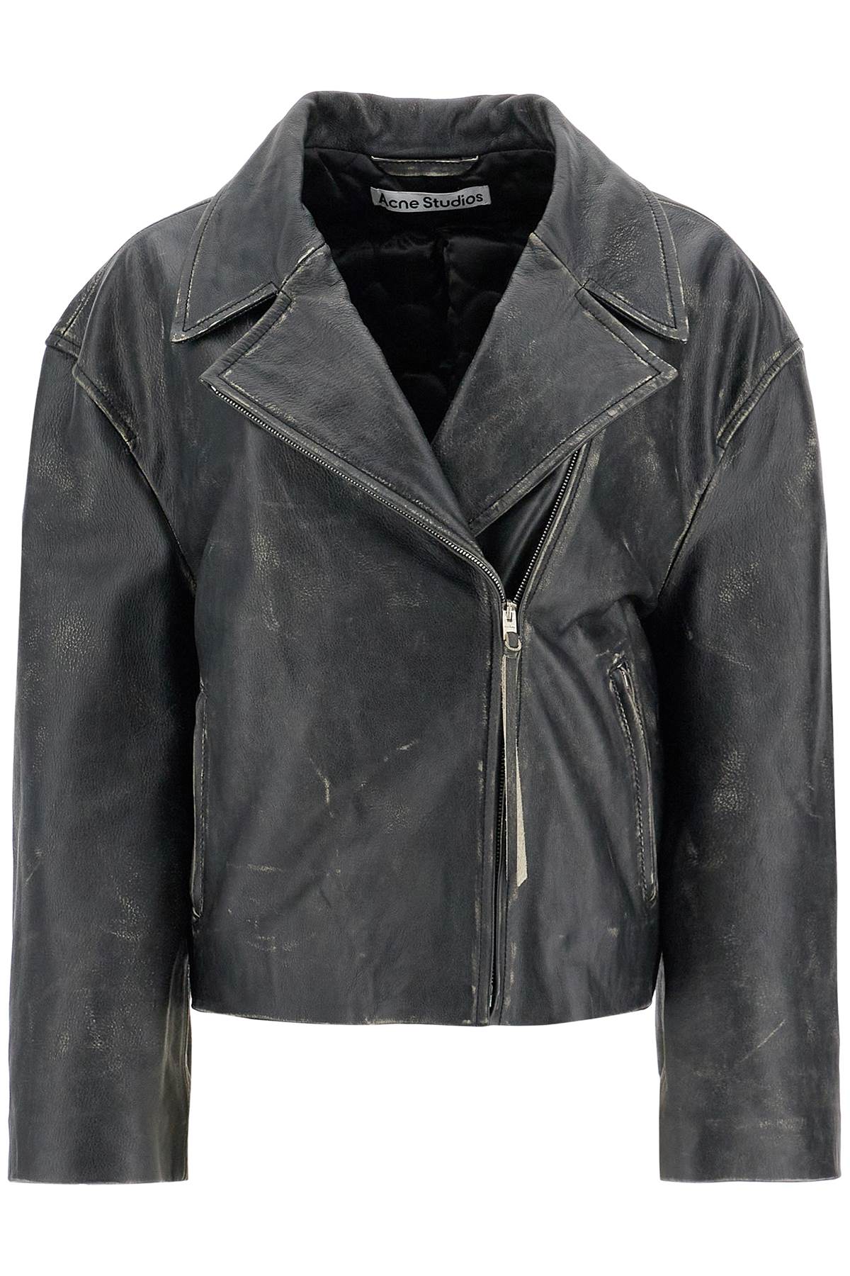 Acne Studios Padded Sand-Colored Leather Jacket