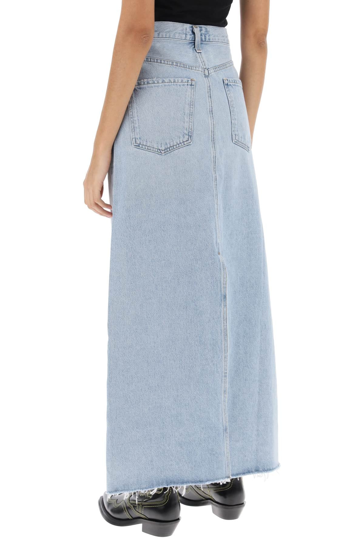 AGOLDE Maxi Gonna In Denim Hilla