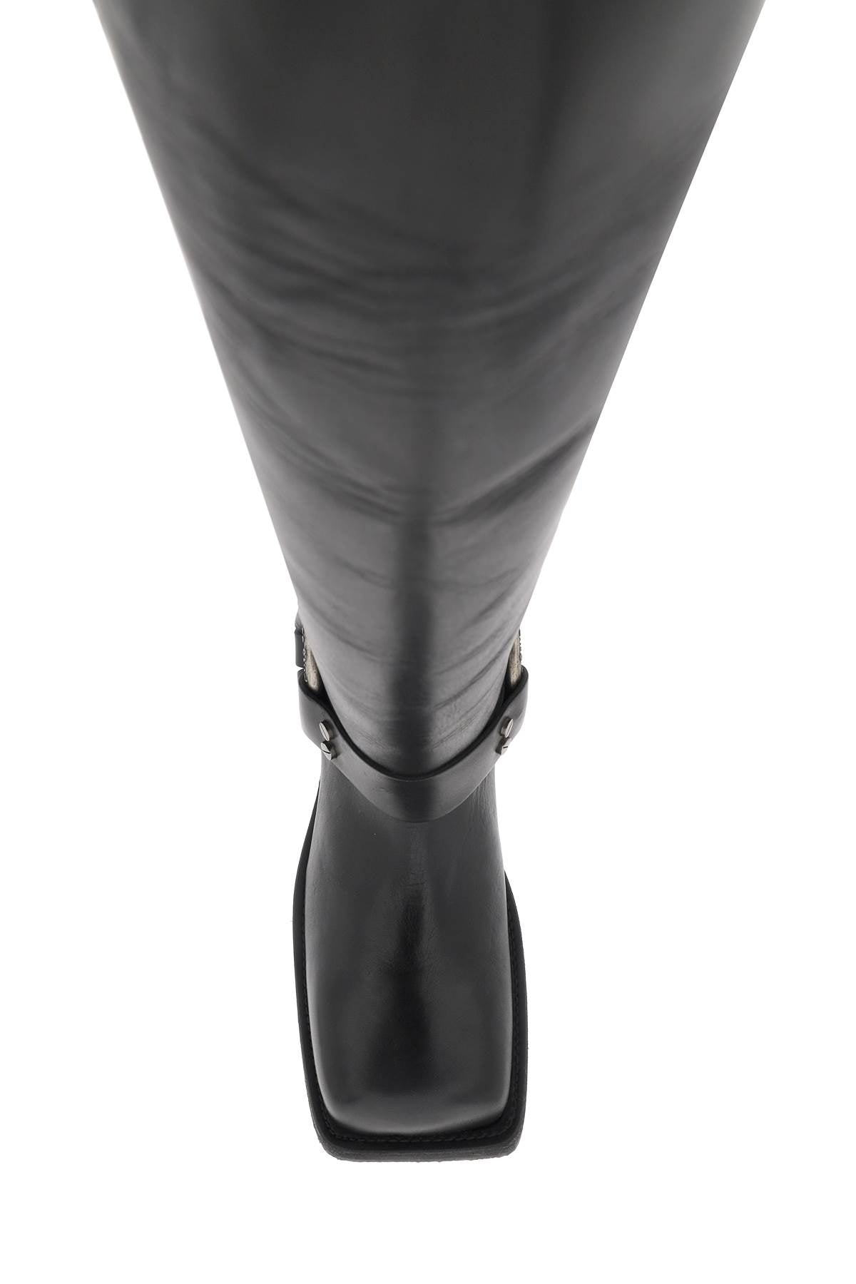 Acne Studios Leather Biker Boots In