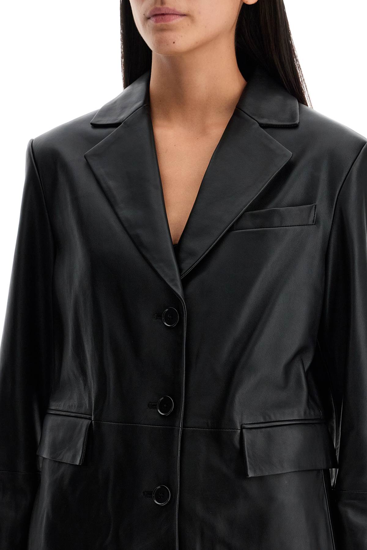 Loulou Studio Aldo Leather Blazer