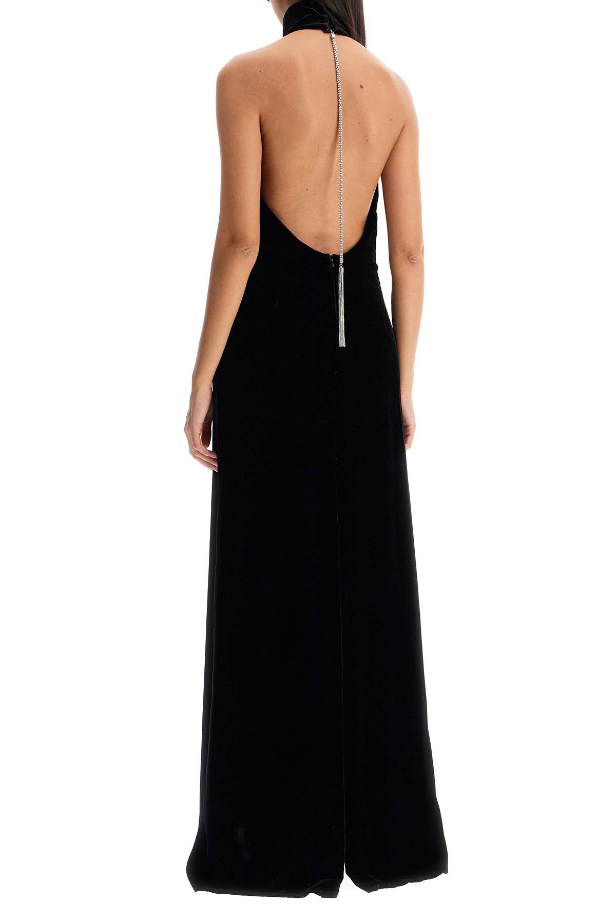 Max Mara Pianoforte Long Velvet Dress In Armida Style