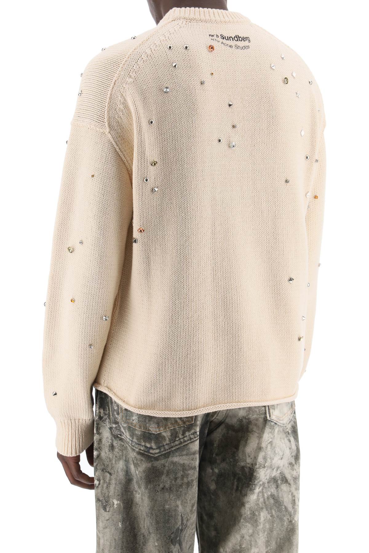 Acne Studios Studded Pullover With Animation