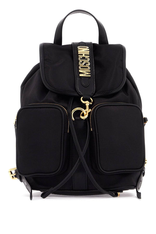 Moschino Backpack With Metal Lettering