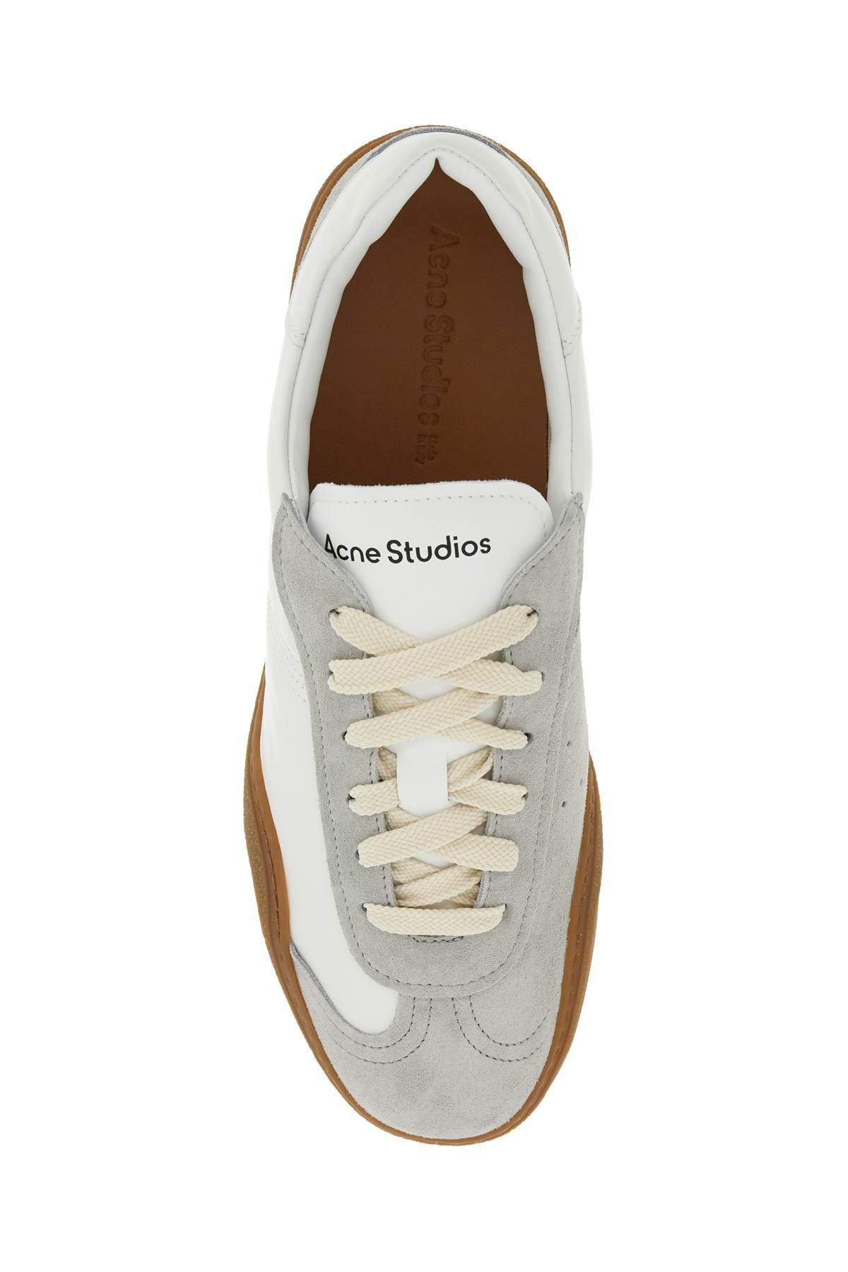 Acne Studios Nappa And Suede Leather Sneakers In