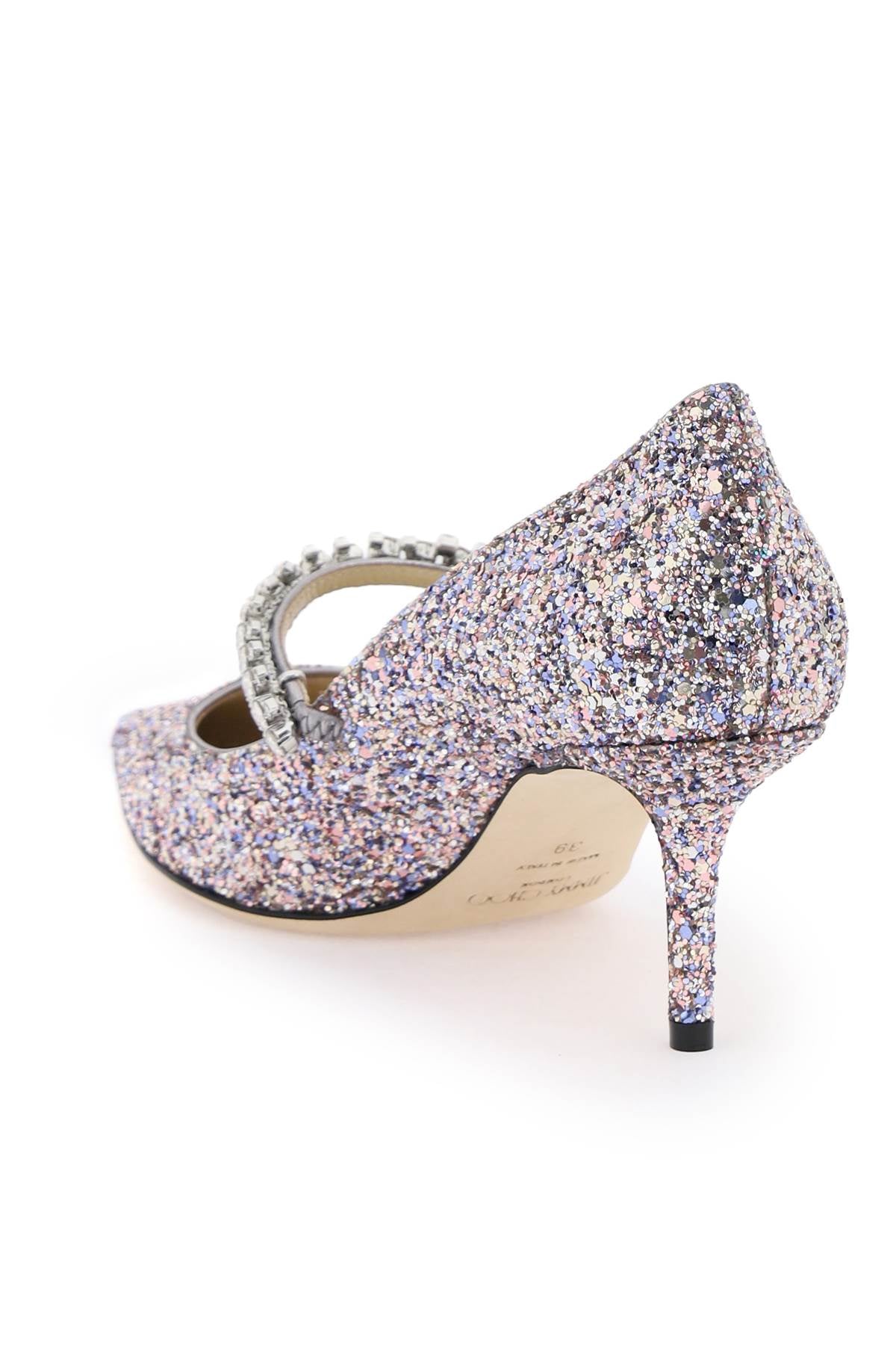 Jimmy Choo Bing 65 Pumps With Glitter And Crystals