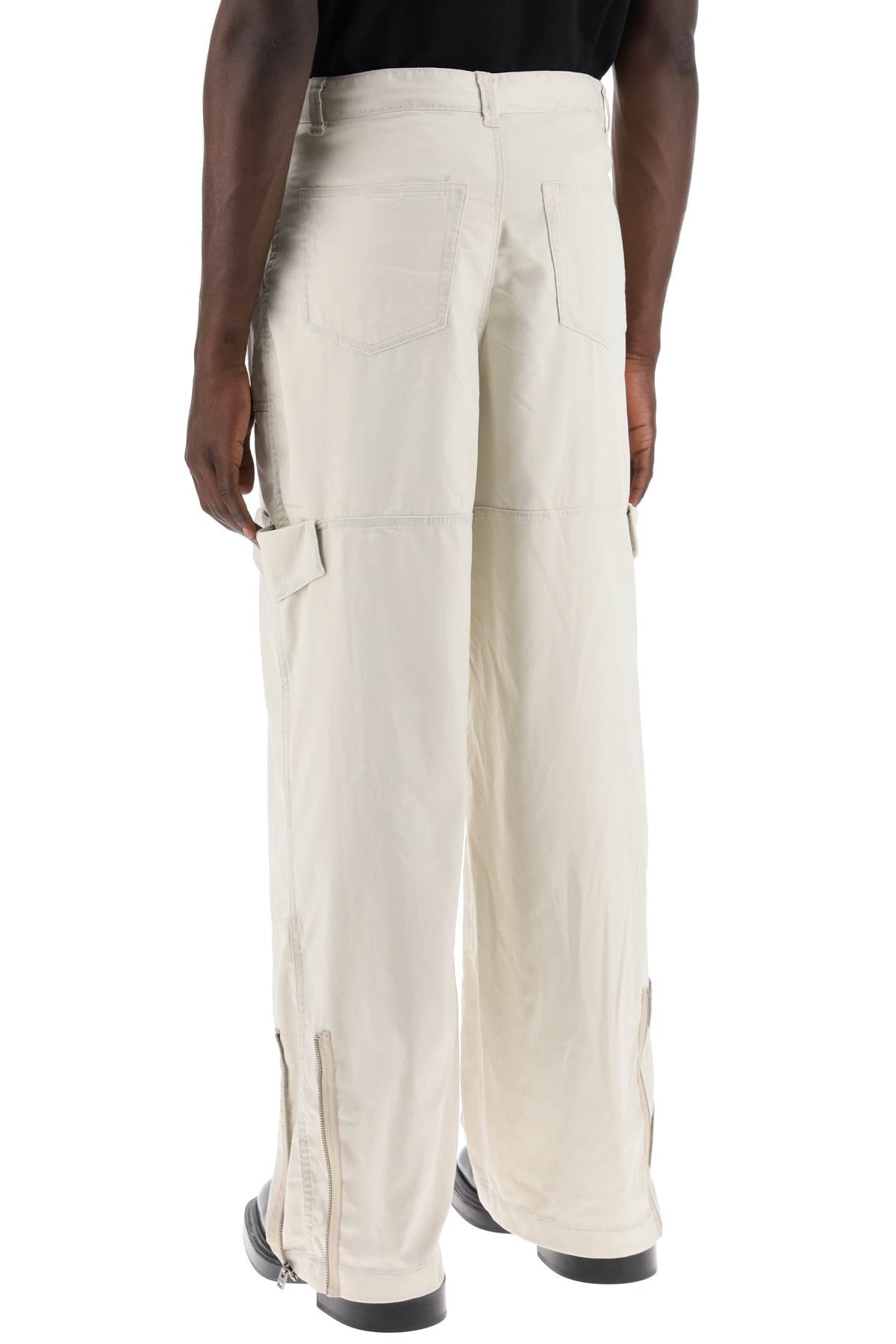 Acne Studios Microfiber Cargo Pants In Seven