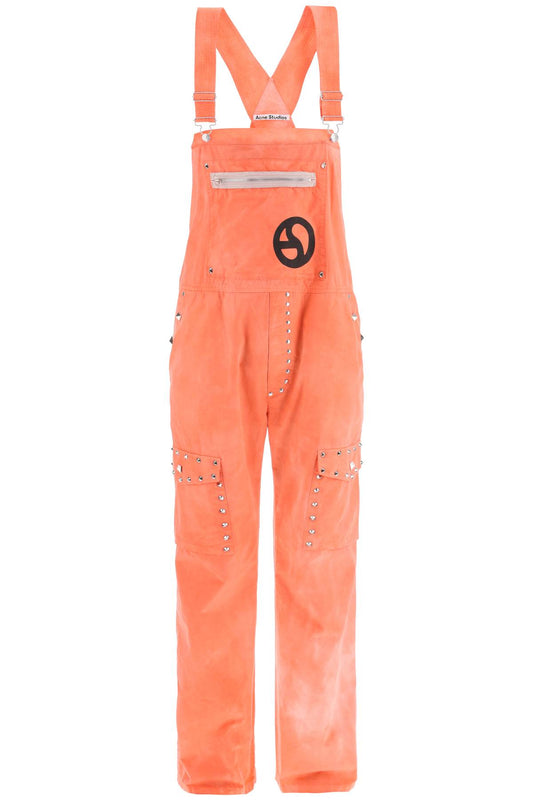 Acne Studios Cotton Overalls With Studs