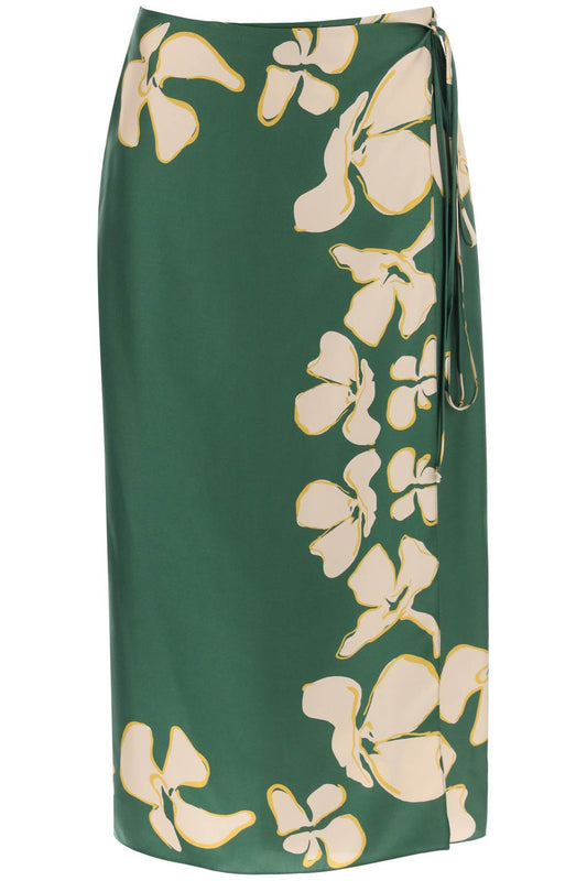 Raquel Diniz S Silk Floral Wrap Skirt