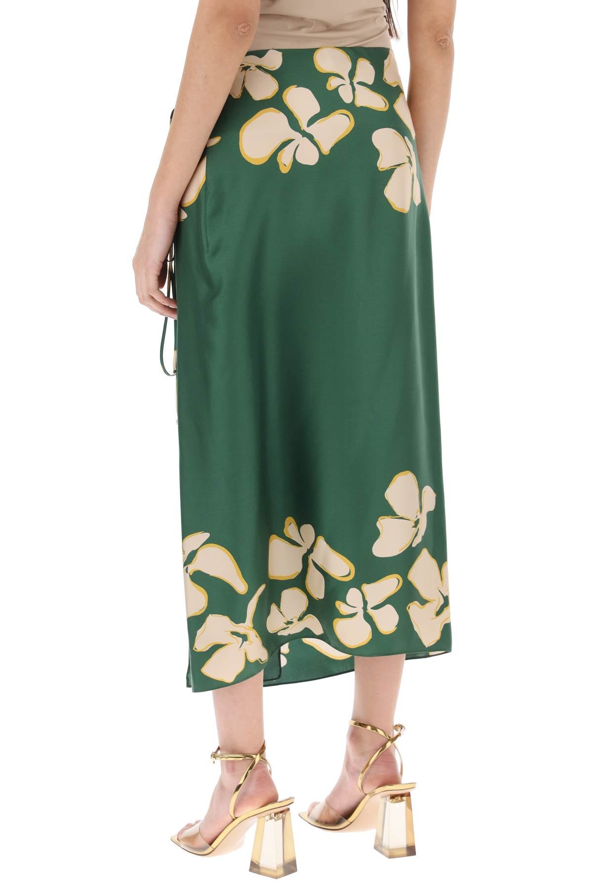 Raquel Diniz S Silk Floral Wrap Skirt