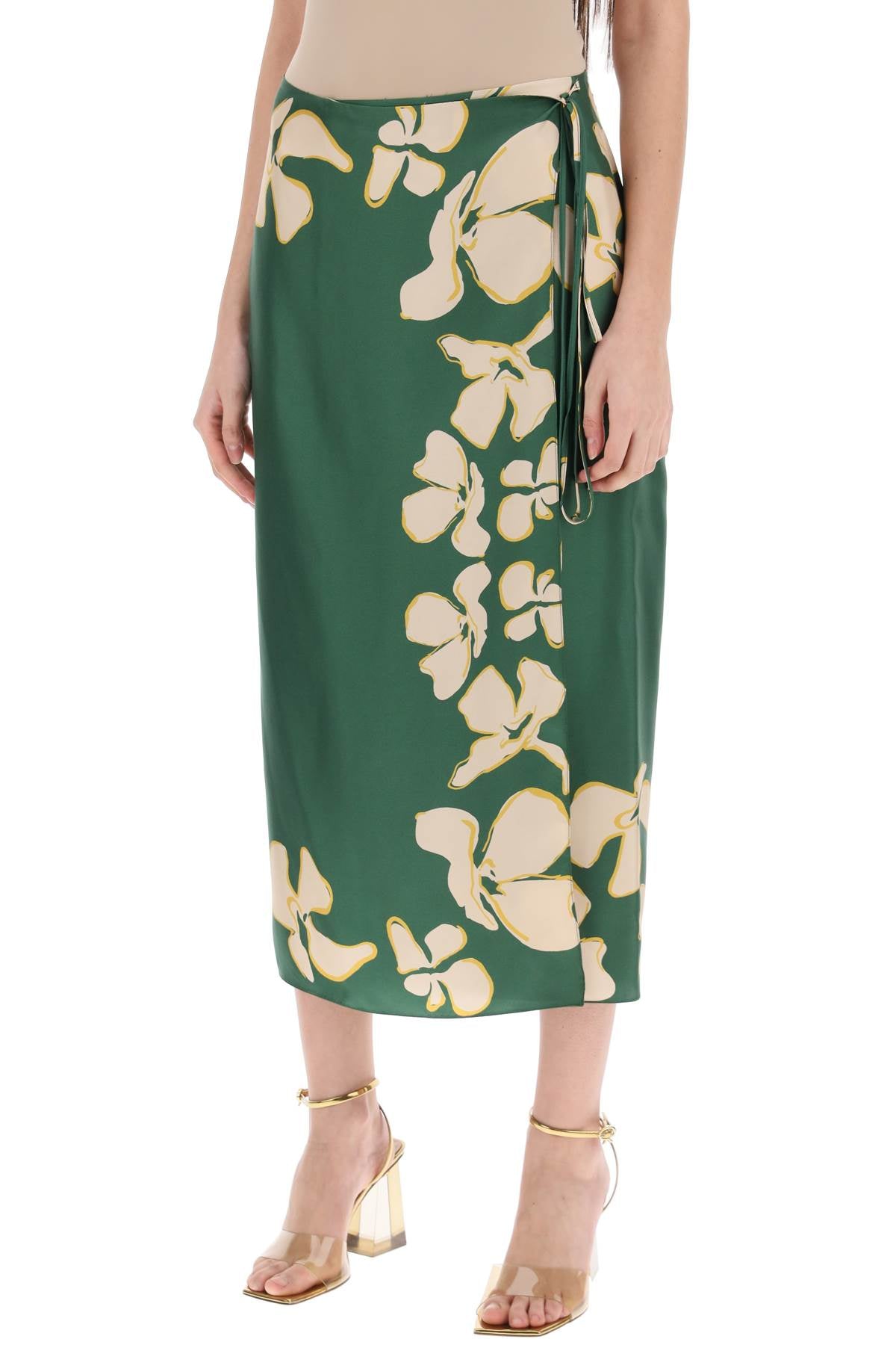 Raquel Diniz S Silk Floral Wrap Skirt