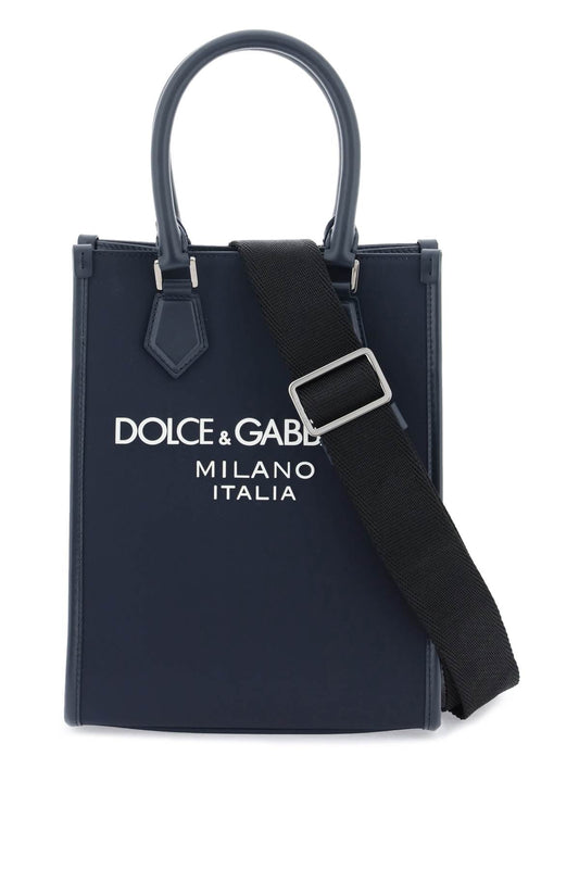 DOLCE & GABBANA Borsa Tote Piccola In Nylon Con Logo