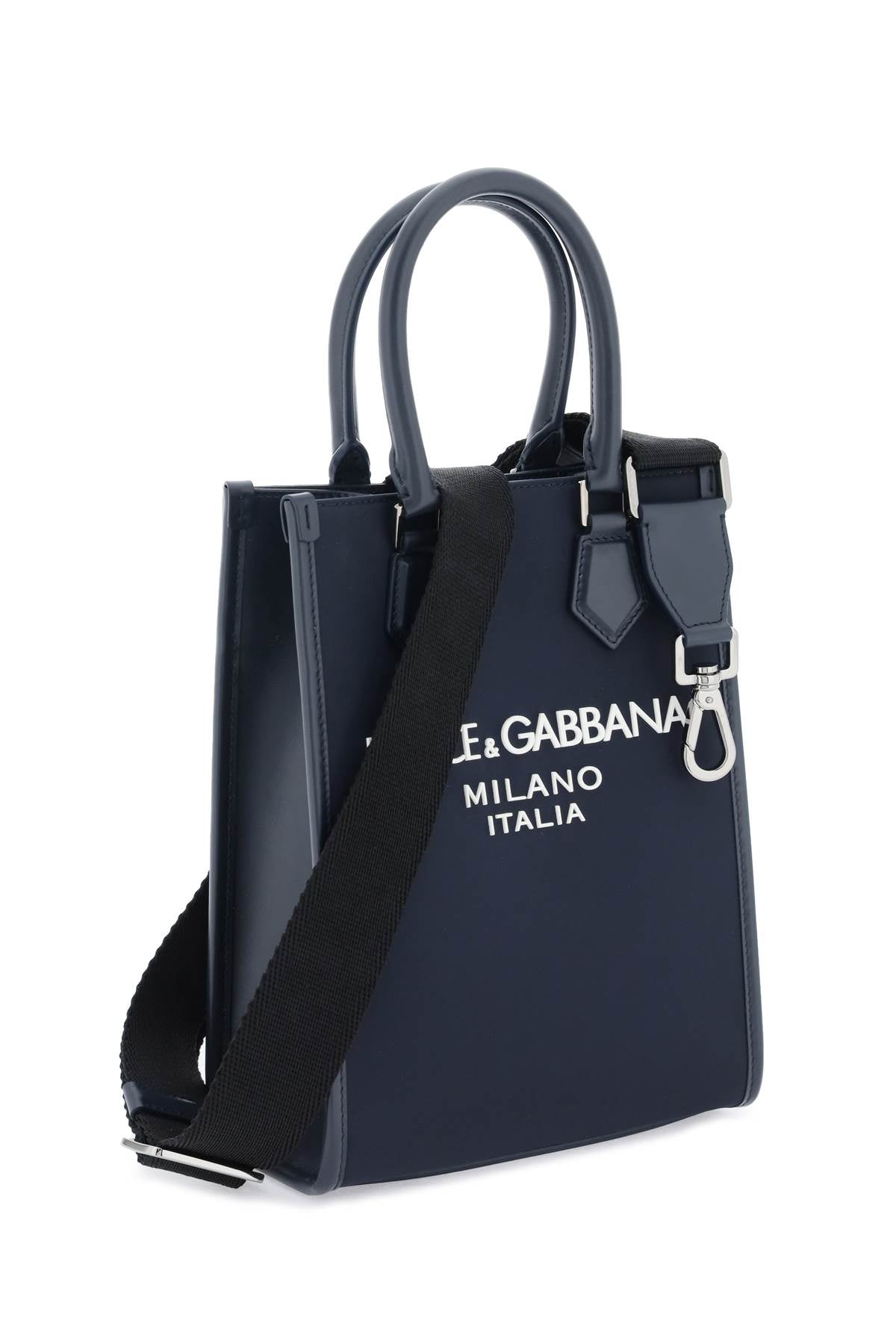 DOLCE & GABBANA Borsa Tote Piccola In Nylon Con Logo