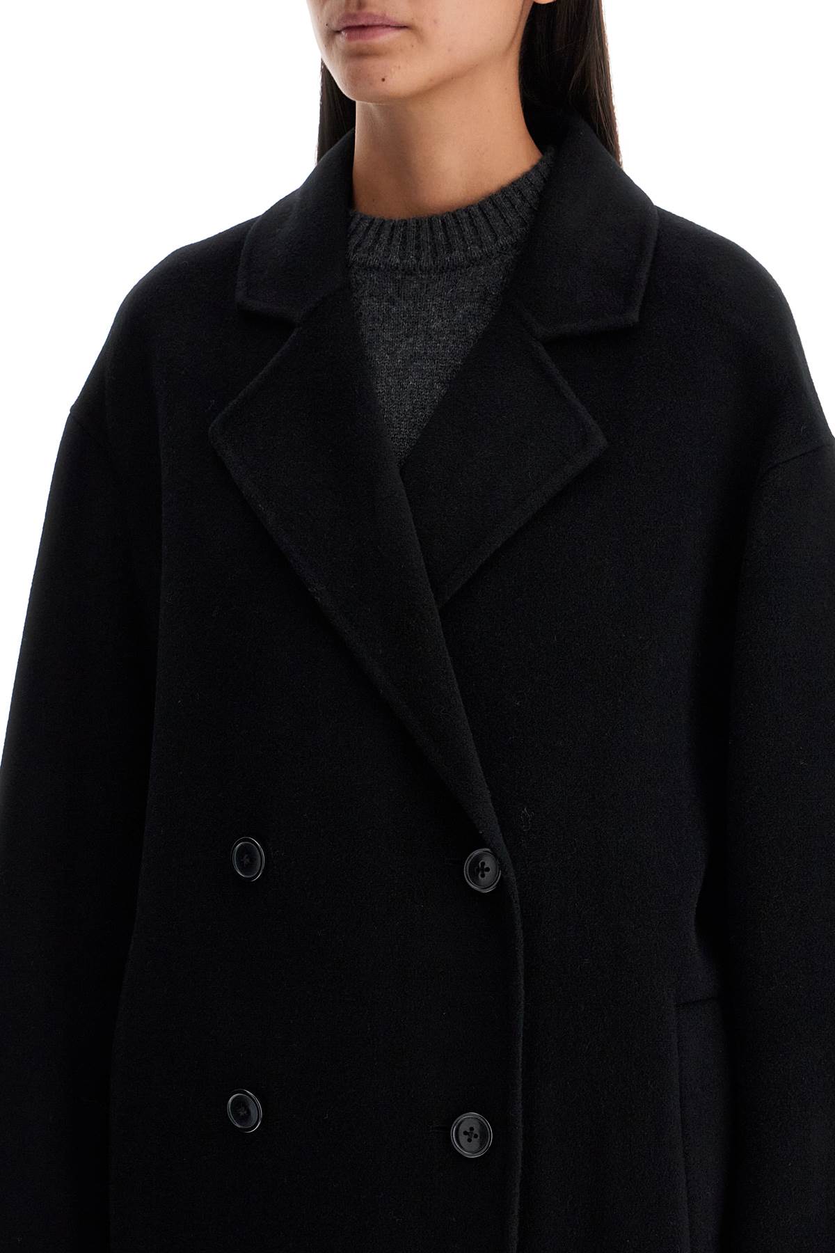 Loulou Studio Long Wool And Cashmere Coat Borne