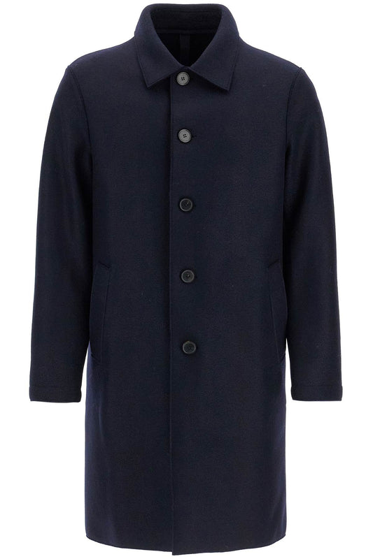 Harris Wharf London Single-Breasted Pressed Wool Coat