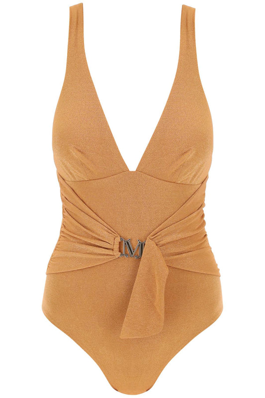 Max Mara Beachwear Full Jersey And Lurex Jumpsuit