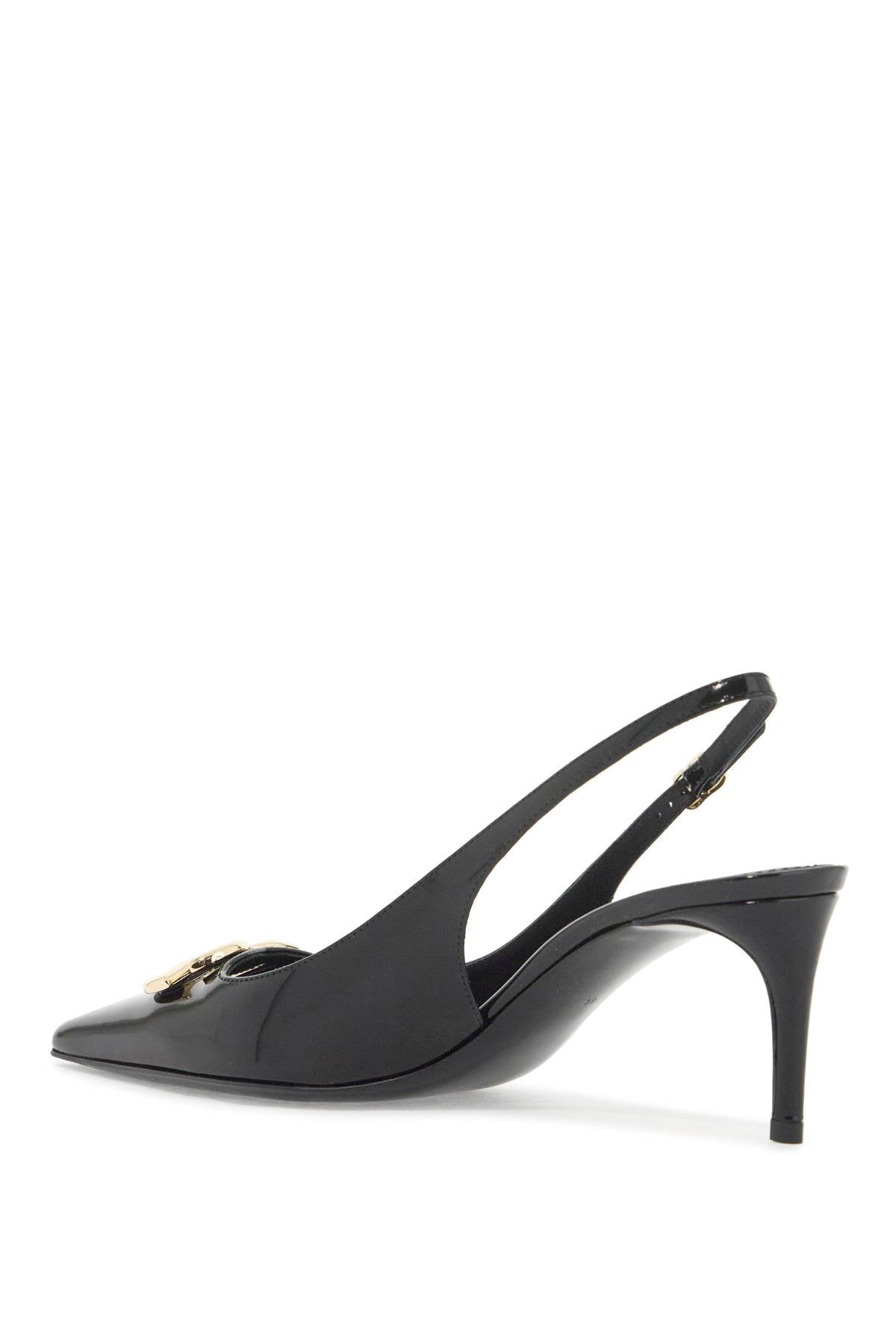 Dolce & Gabbana Glossy Leather Slingback D