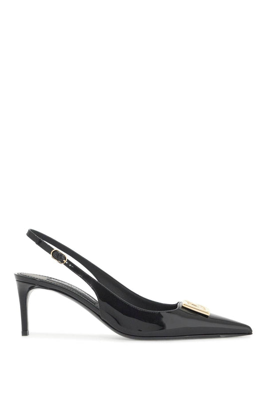 Dolce & Gabbana Glossy Leather Slingback D