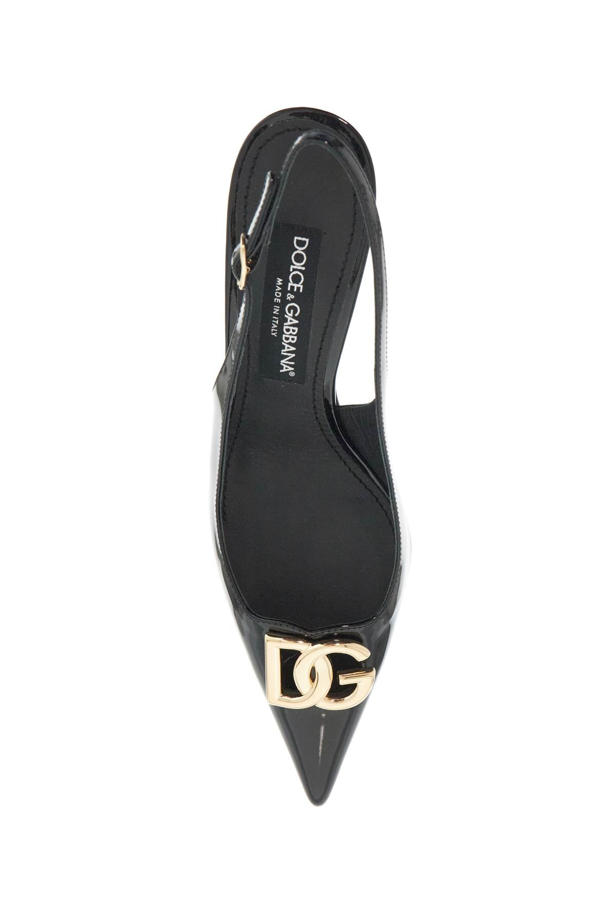 Dolce & Gabbana Glossy Leather Slingback D