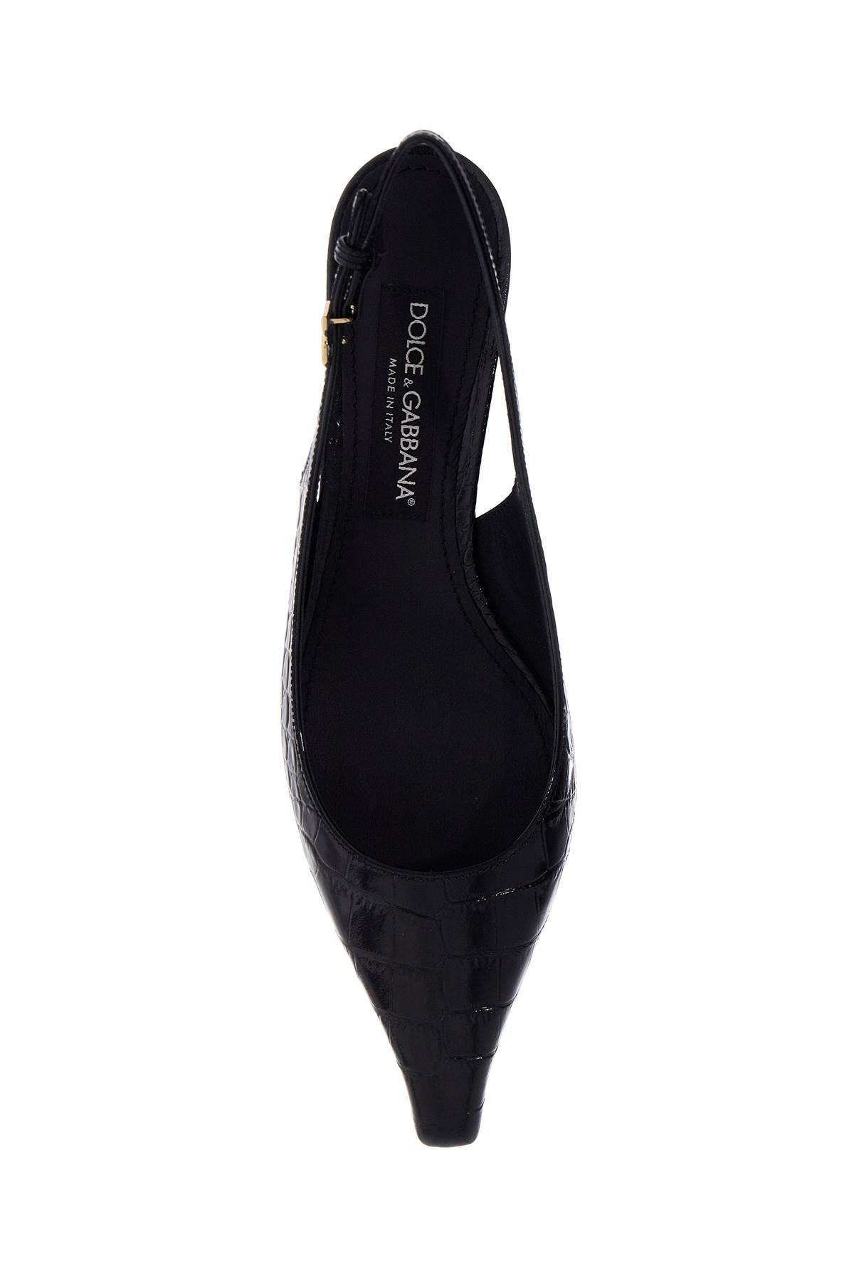 Dolce & Gabbana Cocco Print Leather Slingback DCol