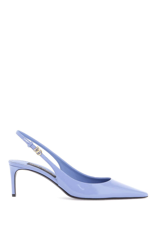 Dolce & Gabbana Glossy Leather Slingback D