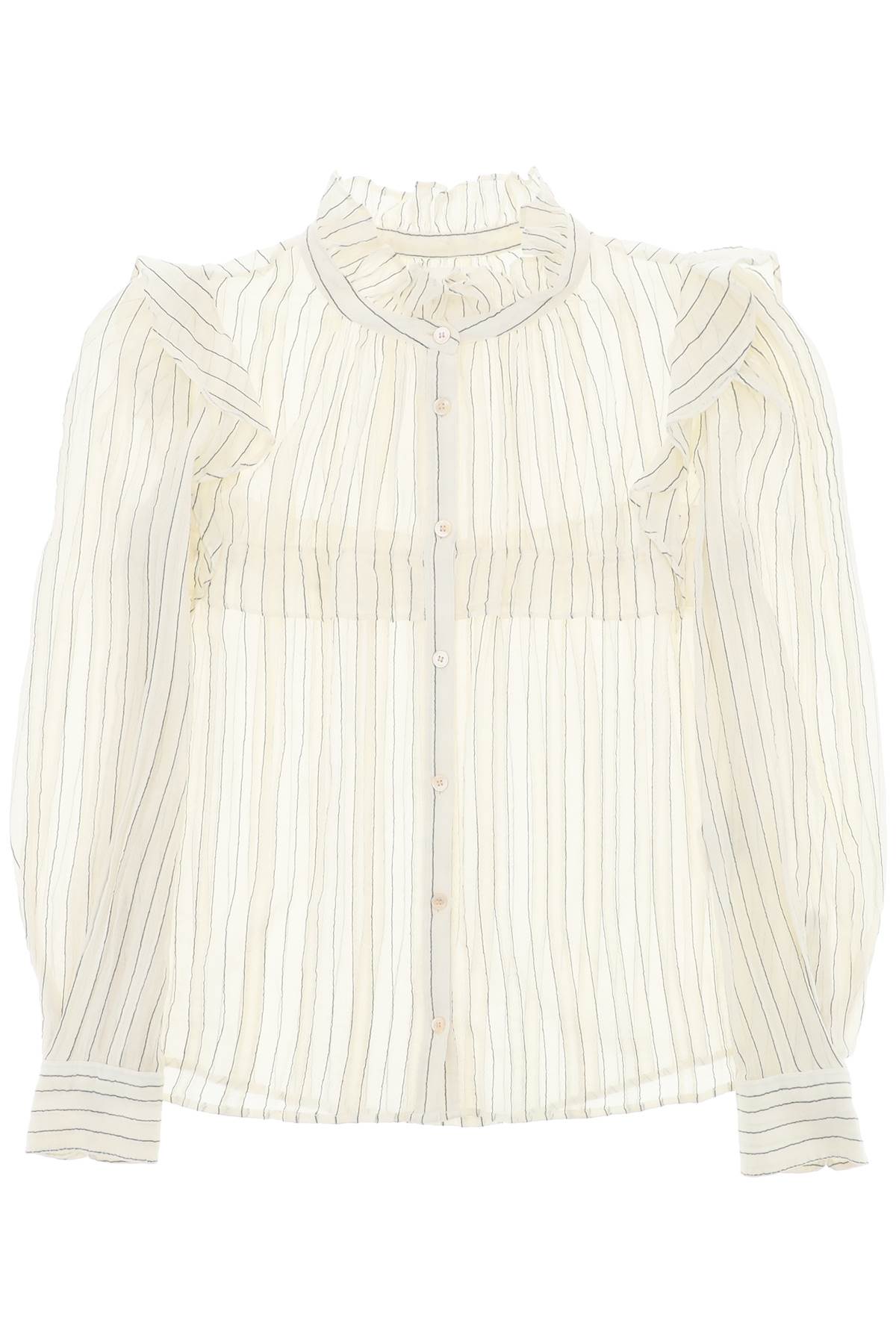 Isabel Marant Etoile Striped Cotton Blouse By Id