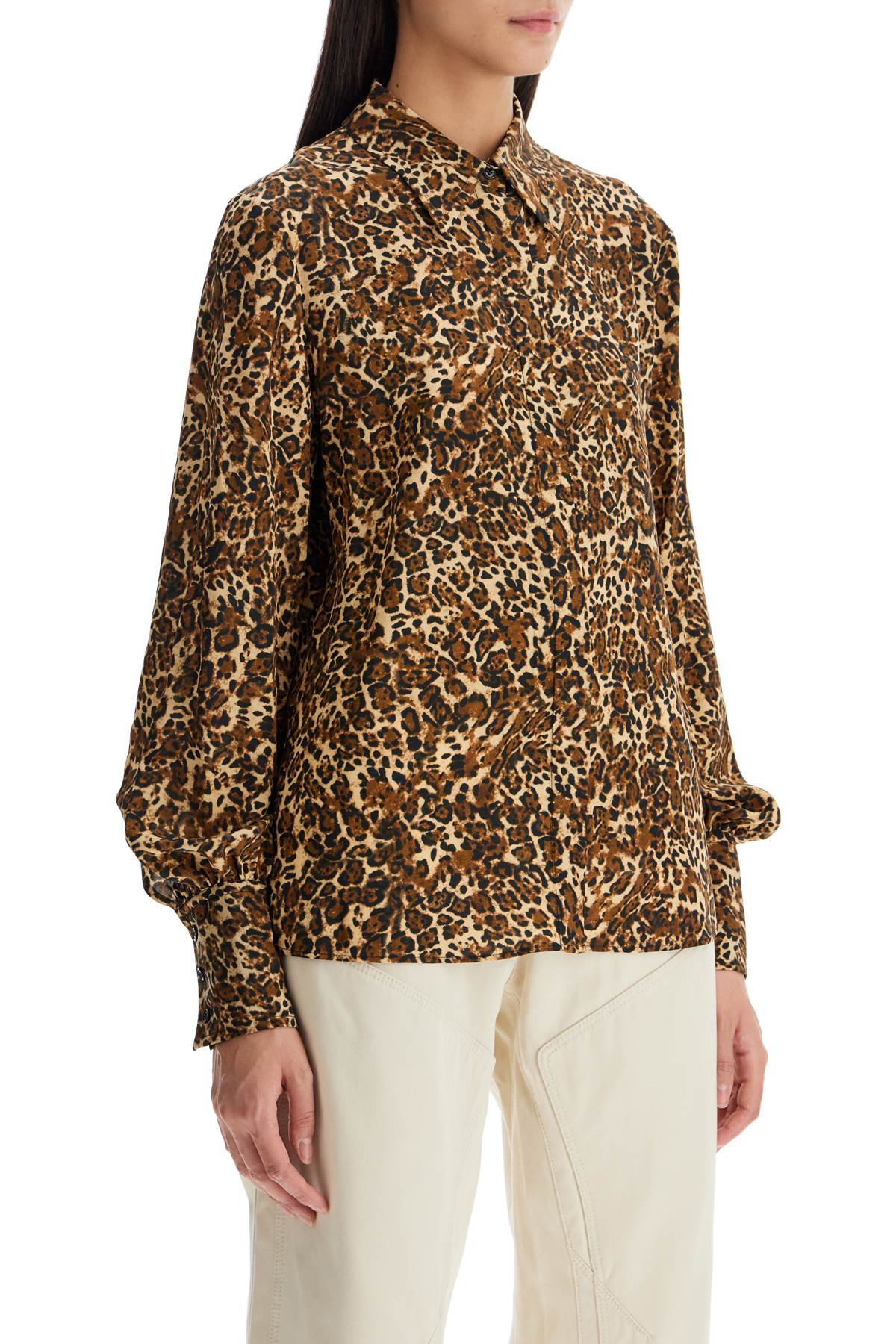 Isabel Marant Teysa Silk Leopard Print