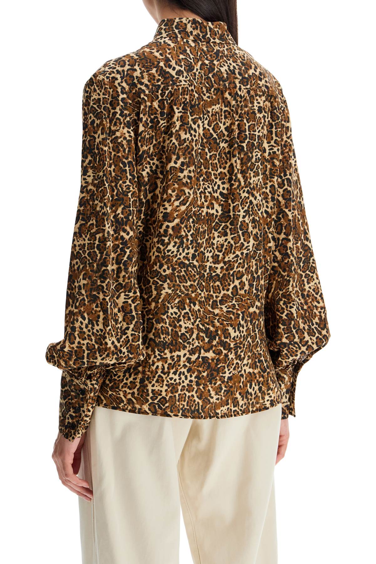 Isabel Marant Teysa Silk Leopard Print