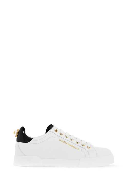 Dolce & Gabbana Portofino Sneakers With Pearl