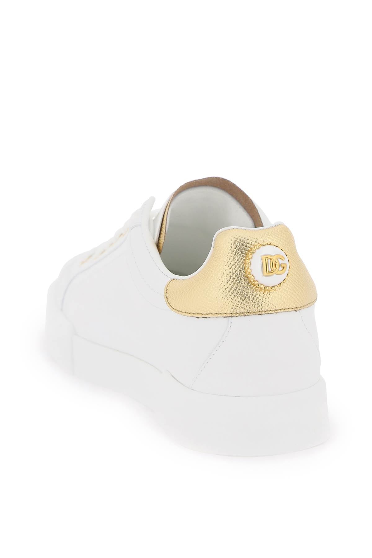 Dolce & Gabbana Portofino Sneakers With Pearl