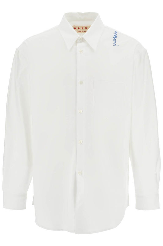 Marni Oxford Shirt With Pocket Detail