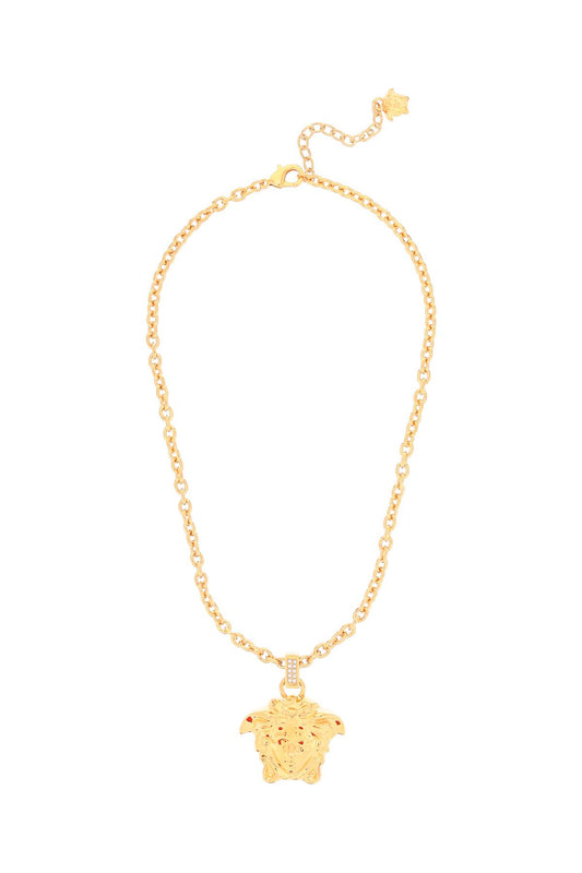 Versace La Medusa Necklace With Crystals