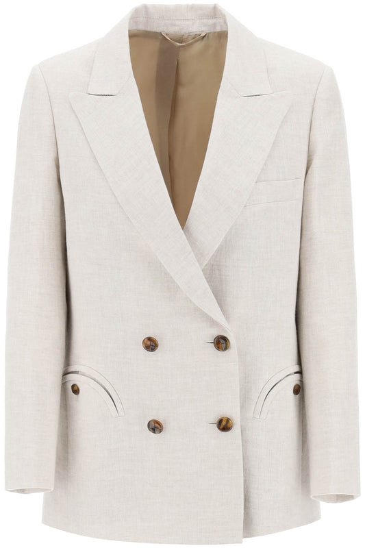 Blaze Milano Everyday Mid-Day Sun Double-Breasted Blazer