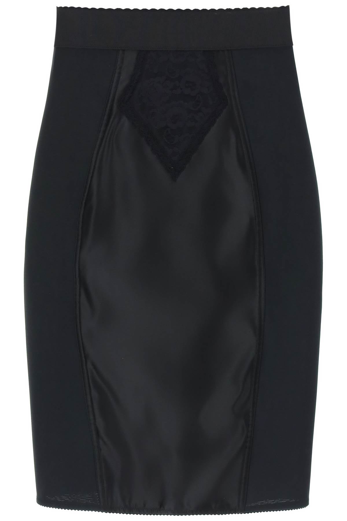 Dolce & Gabbana Mini Satin And Powernet Skirt