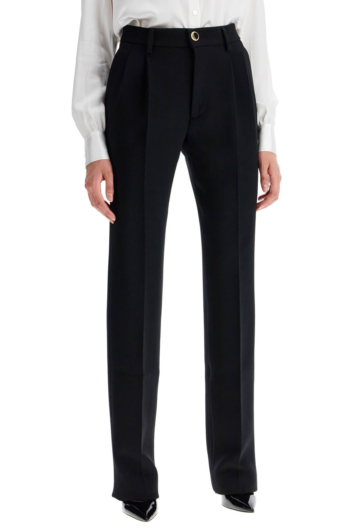 Alessandra Rich Woolen Cigarette Pants For Women