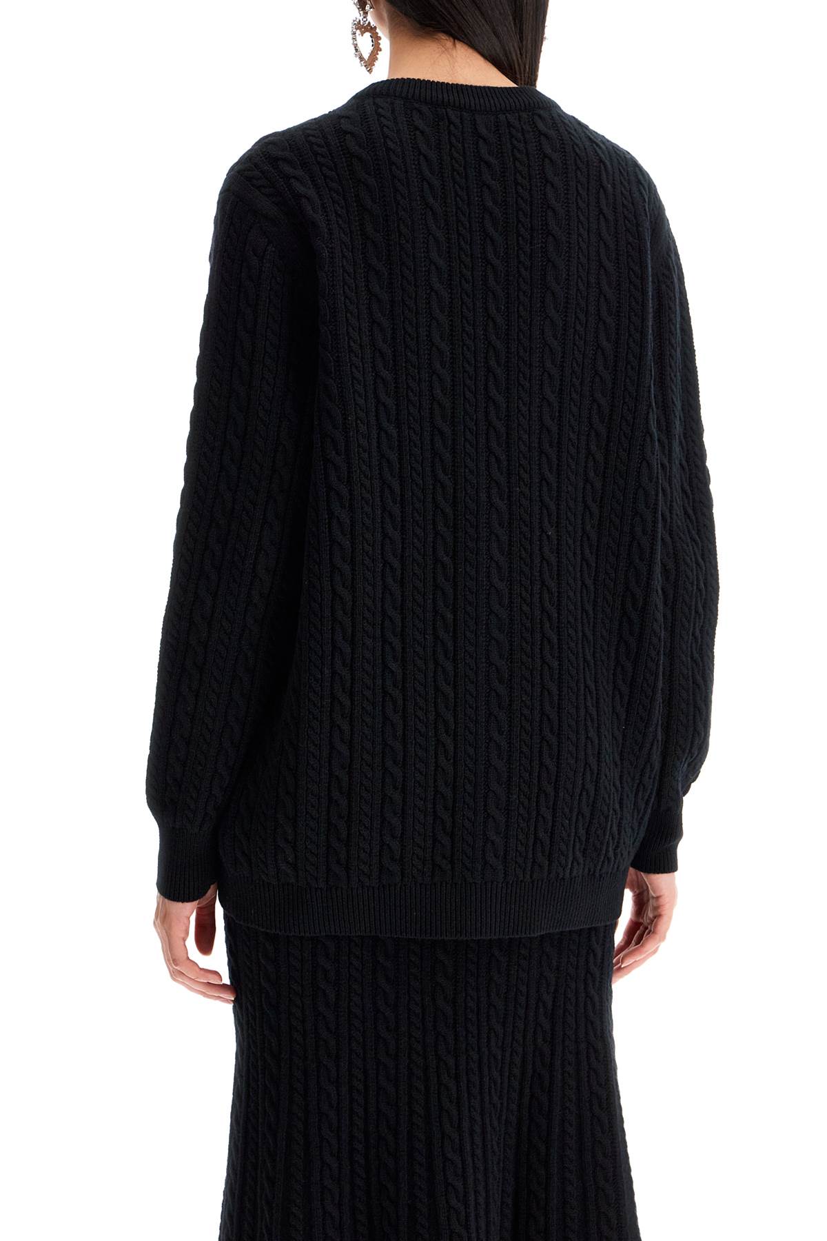 Alessandra Rich Oversized Wool Cardigan