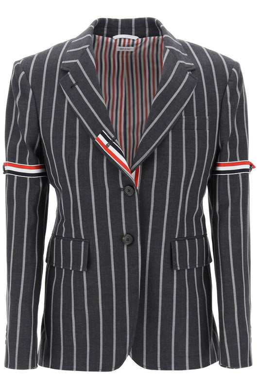 Thom Browne Striped Single-Breasted Jacket