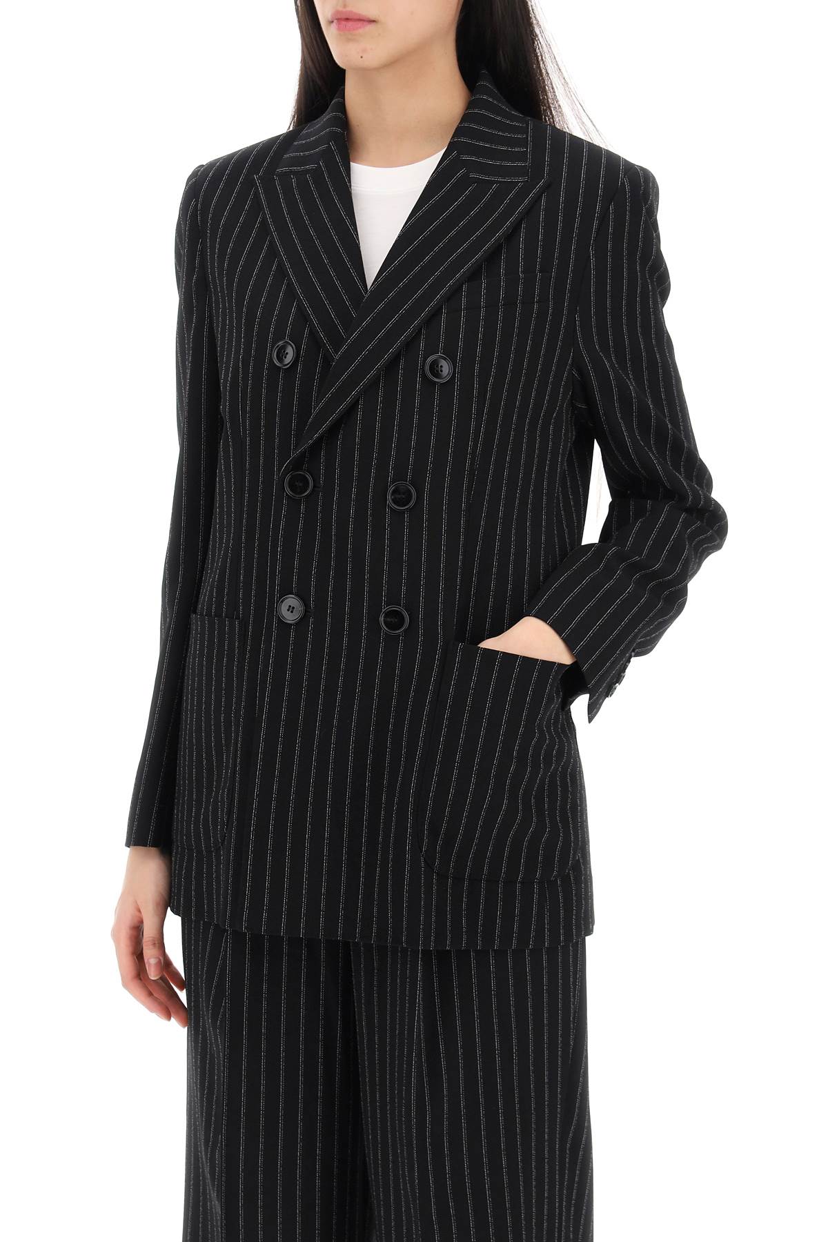 Ami Alexandre Matiussi Double-Breasted Pinstripe