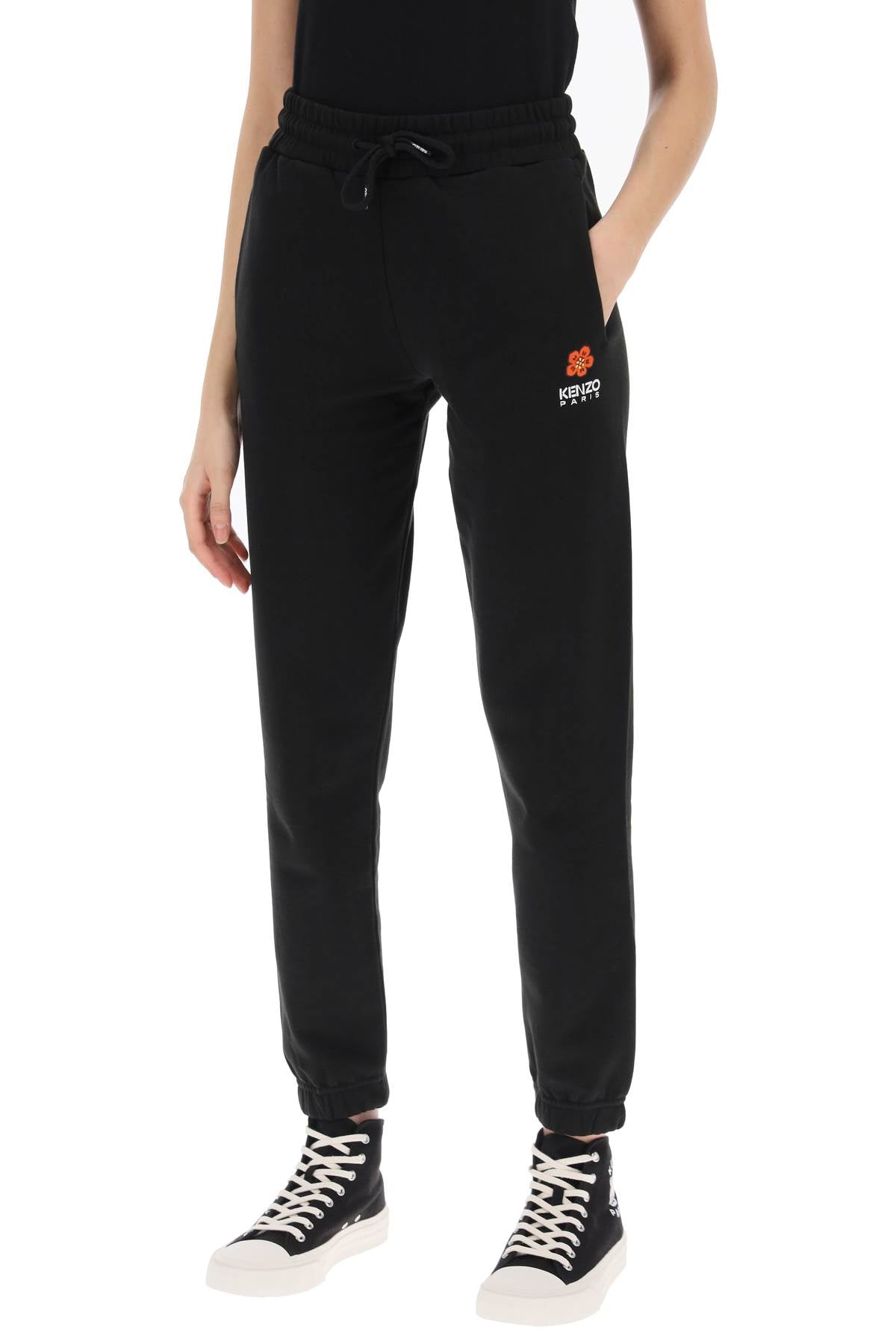 KENZO Pantaloni Sportivi Con Ricamo