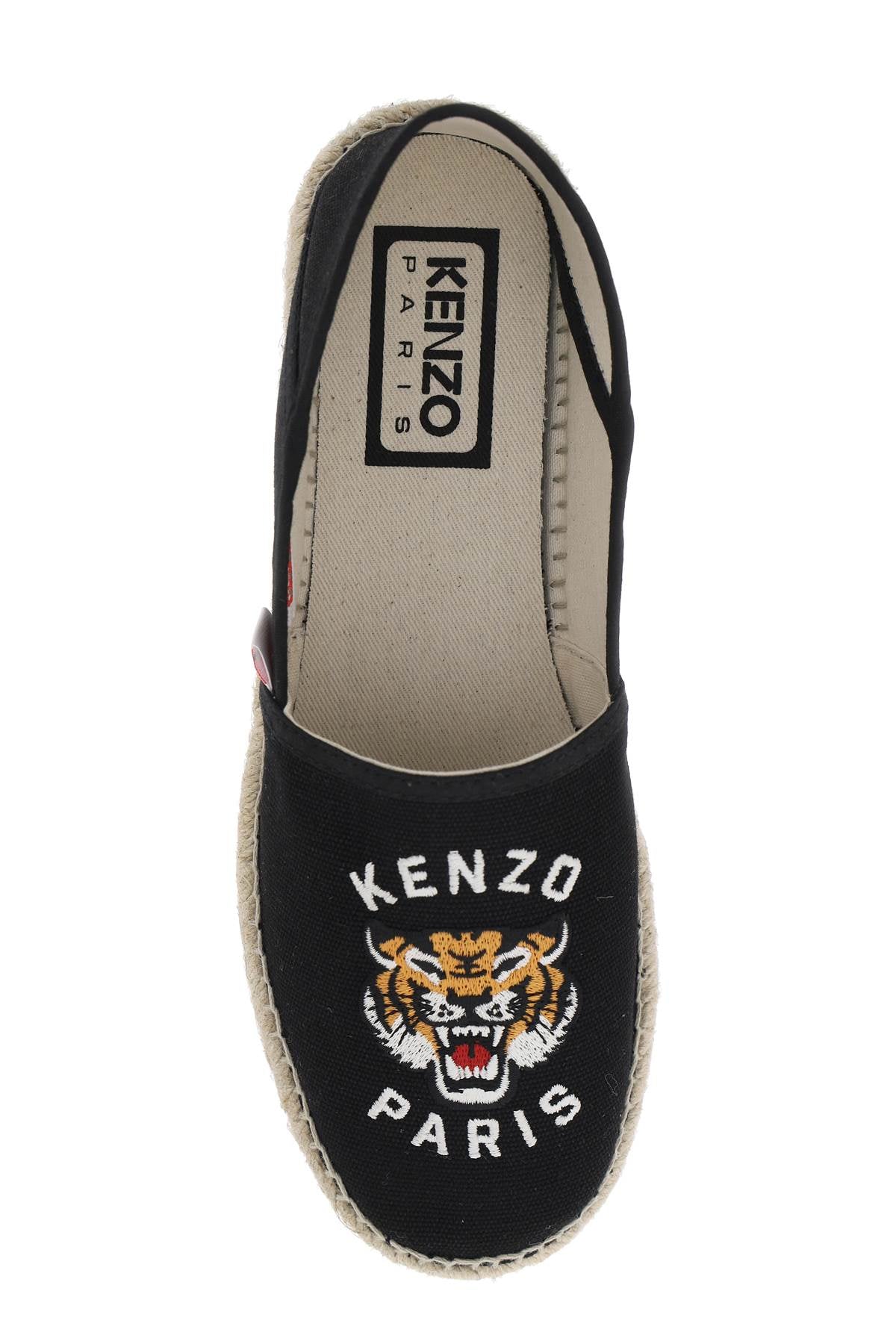 Kenzo Canvas Espadrilles With Logo Embroidery