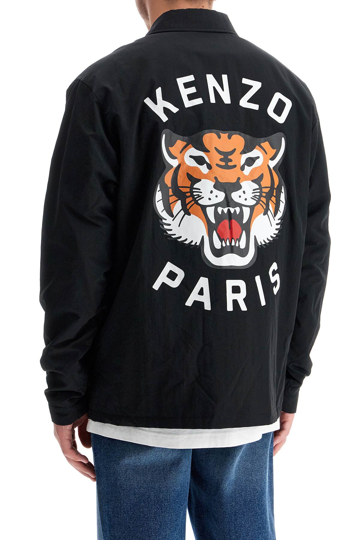 Kenzo Lucky Tiger Nylon Overshirt For