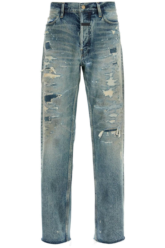 FEAR OF GOD Jeans Distressed A Taglio Dritto