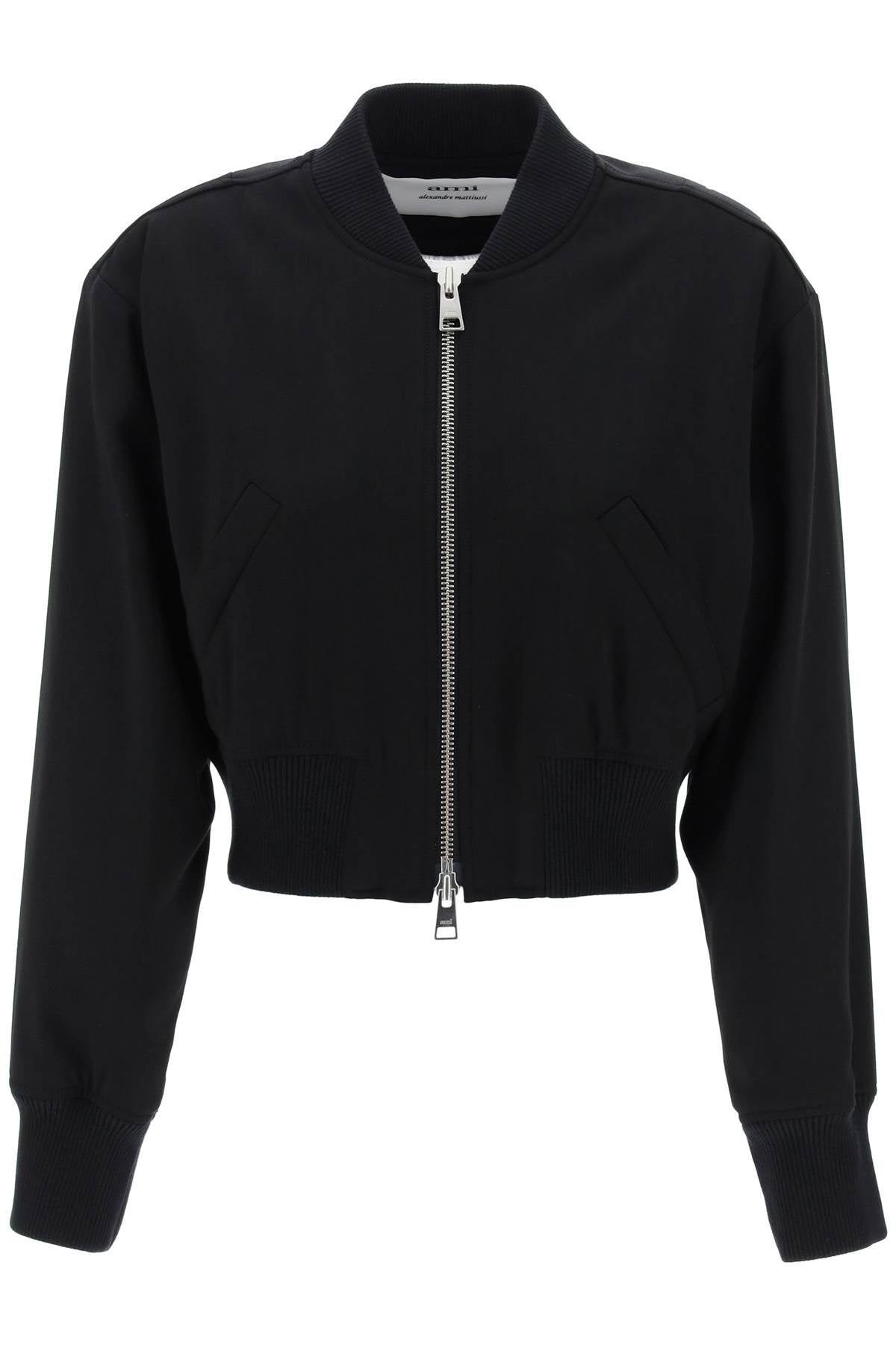 Ami Alexandre Matiussi Cropped Twill Bomber Jacket