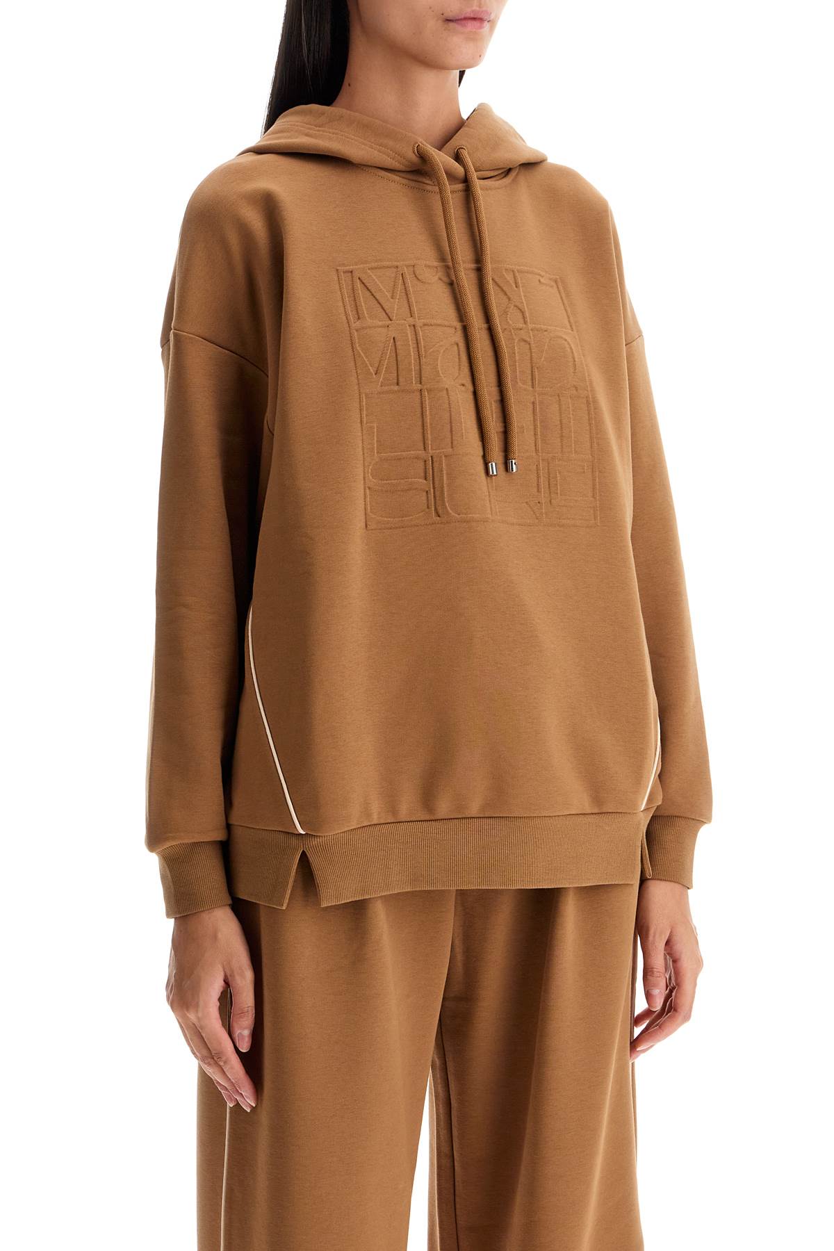 MAX MARA LEISURE Felpa Con Cappuccio E Piping