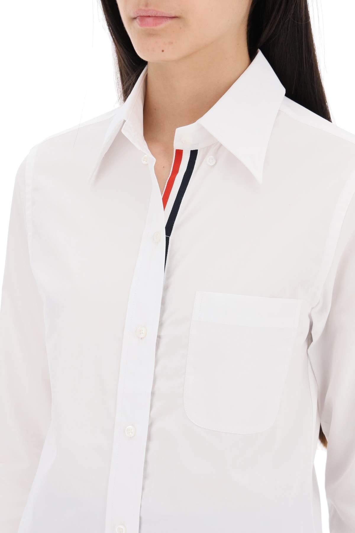 Thom Browne Fitted Shirt In Poplin