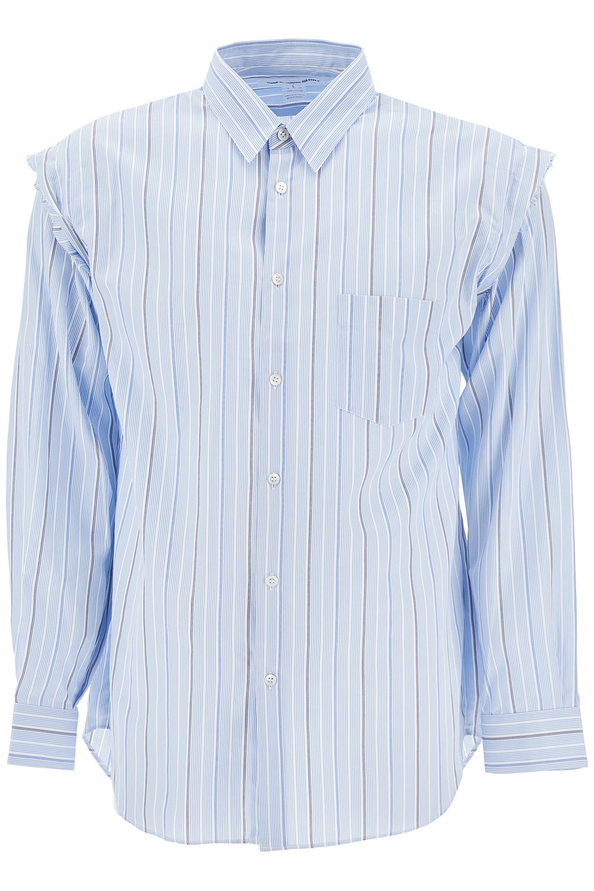 Comme Des Garcons Shirt Striped Shirt With Pocket