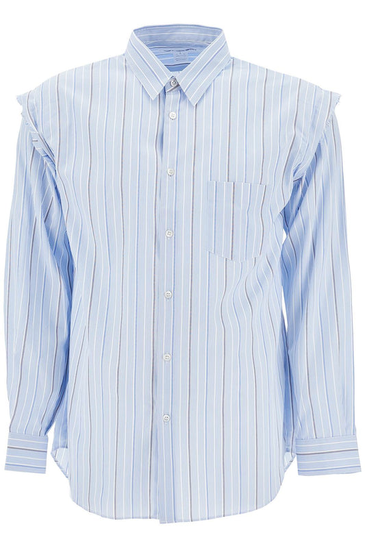 Comme Des Garcons Shirt Striped Shirt With Pocket