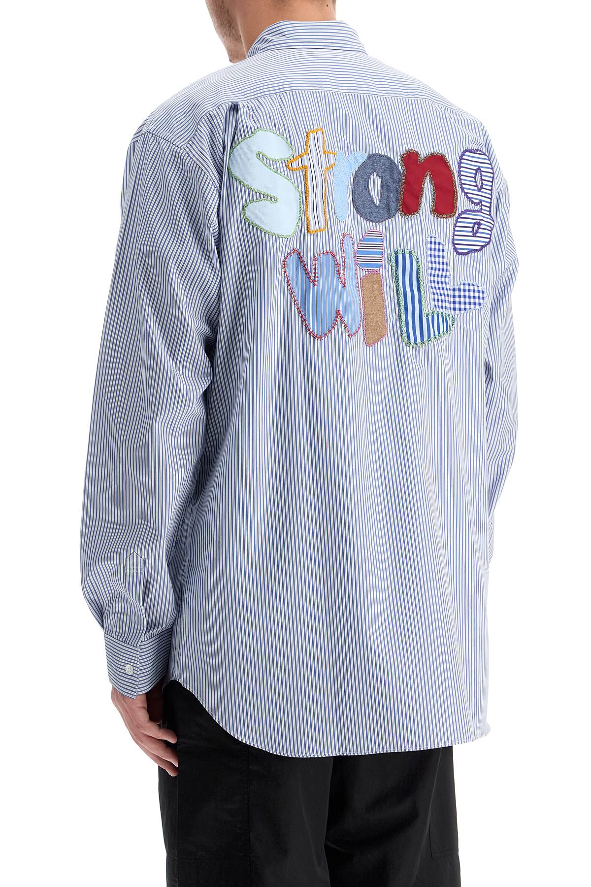 Comme Des Garcons Shirt Strong Will Striped