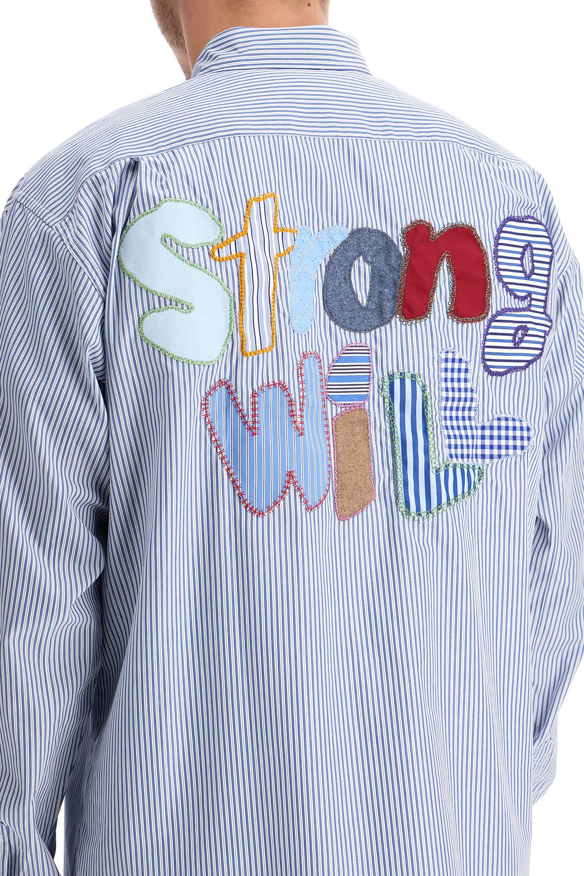 Comme Des Garcons Shirt Strong Will Striped