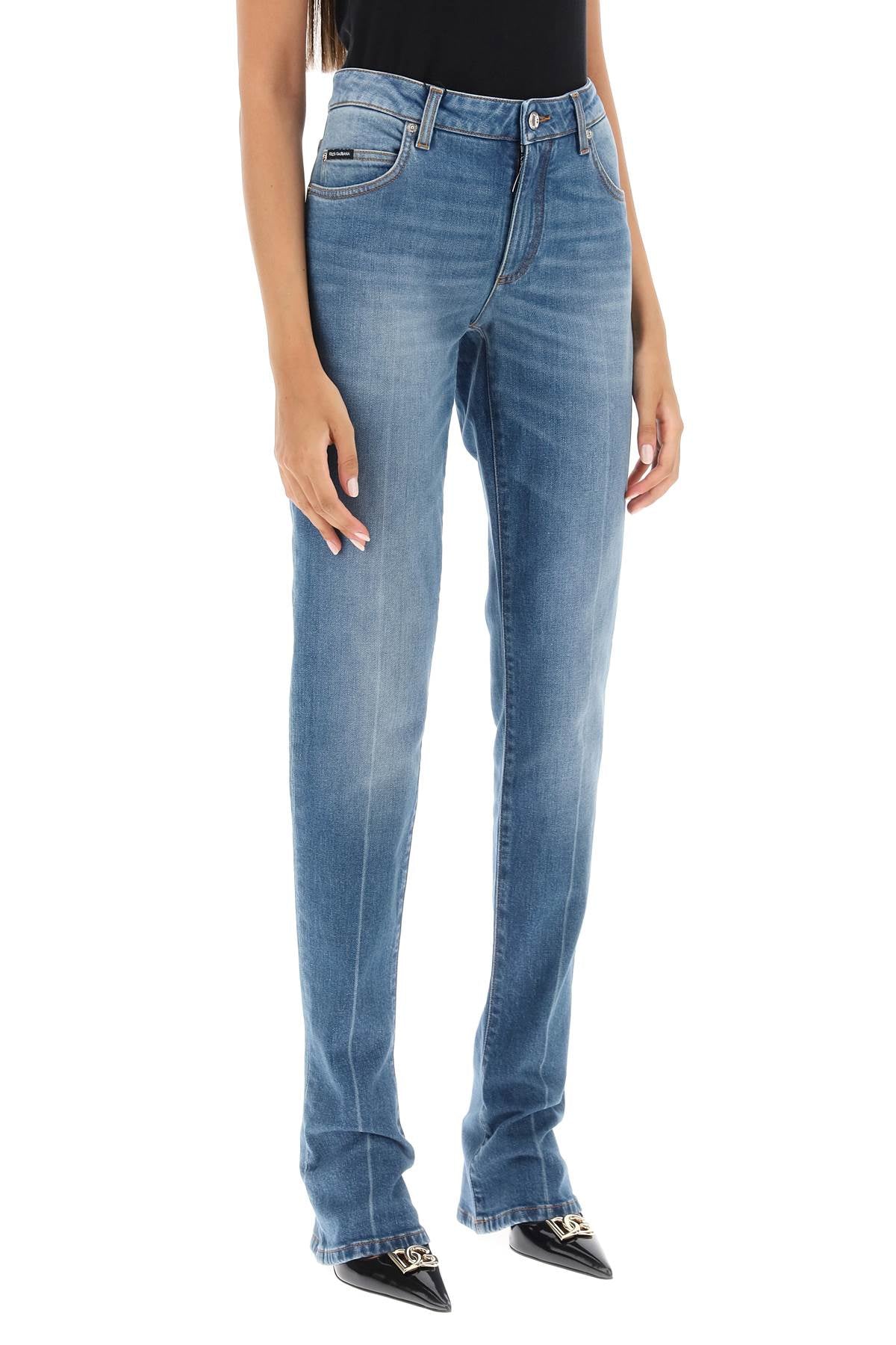 Dolce & Gabbana Low Rise Trumpet Jeans